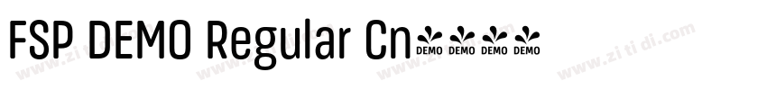 FSP DEMO Regular Cn字体转换